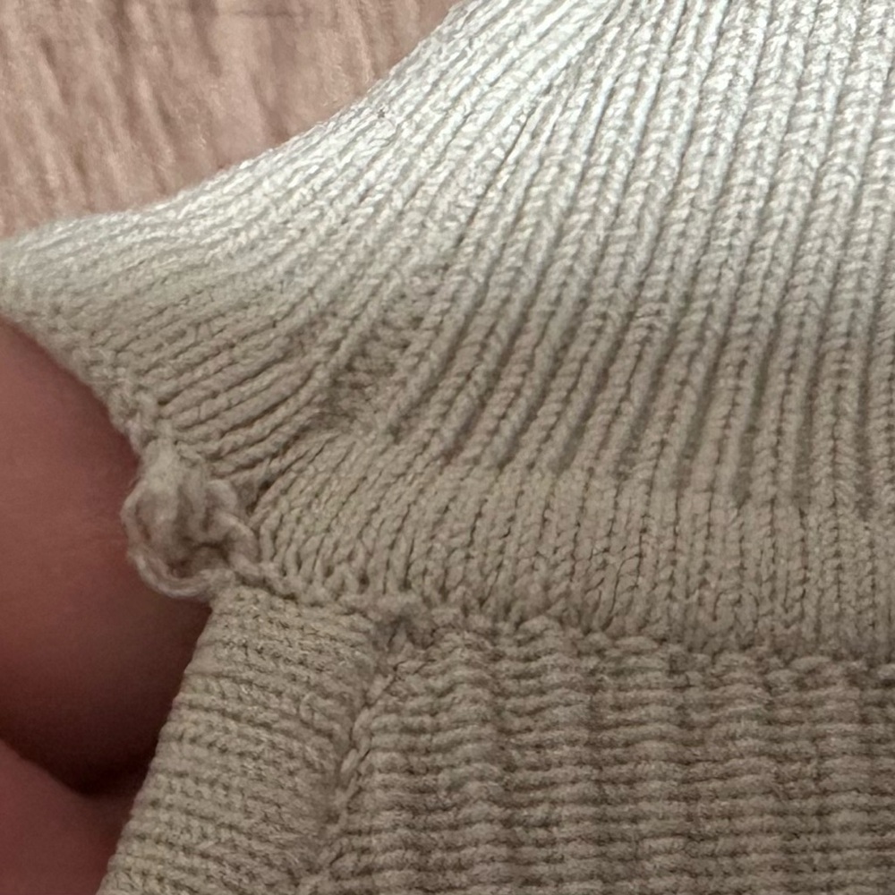 2 for $20 or 4 for $35 Babaton Cream Ribbed Mock-Neck Tank - Picture 3 of 6